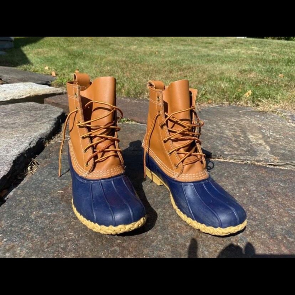 Navy Bean Boots - worn once!